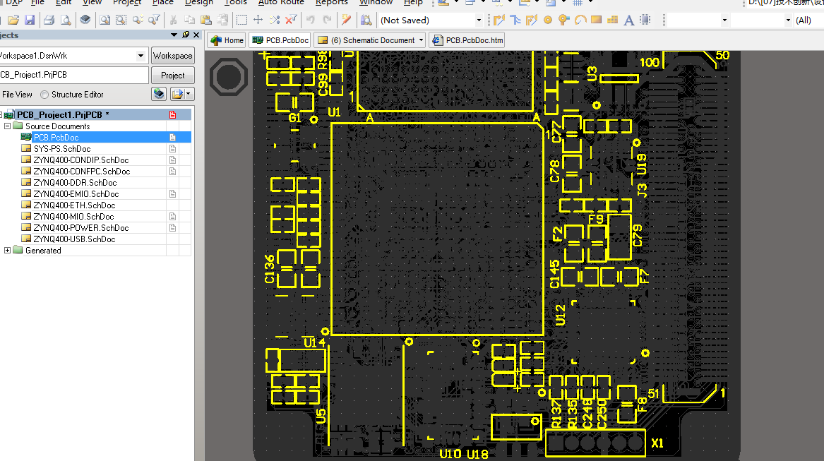 Xilinx FPGA XC7Z020CLG400  USB3320 RTL8211 AD设计核心板