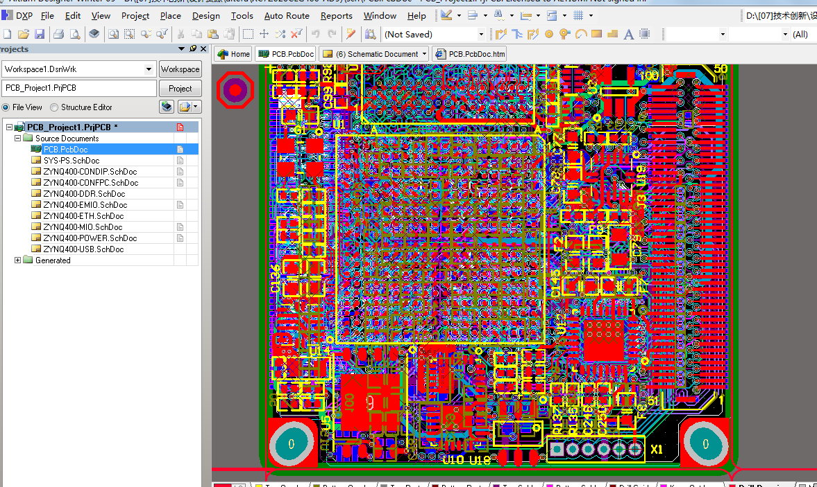 Xilinx FPGA XC7Z020CLG400  USB3320 RTL8211 AD设计核心板