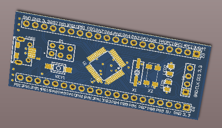 STM32F103C8T6单片机最小系统AD版（原理图 PCB）