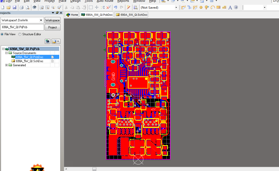 LGT8F690A_5WQI无线充电完整PCB工程+固件