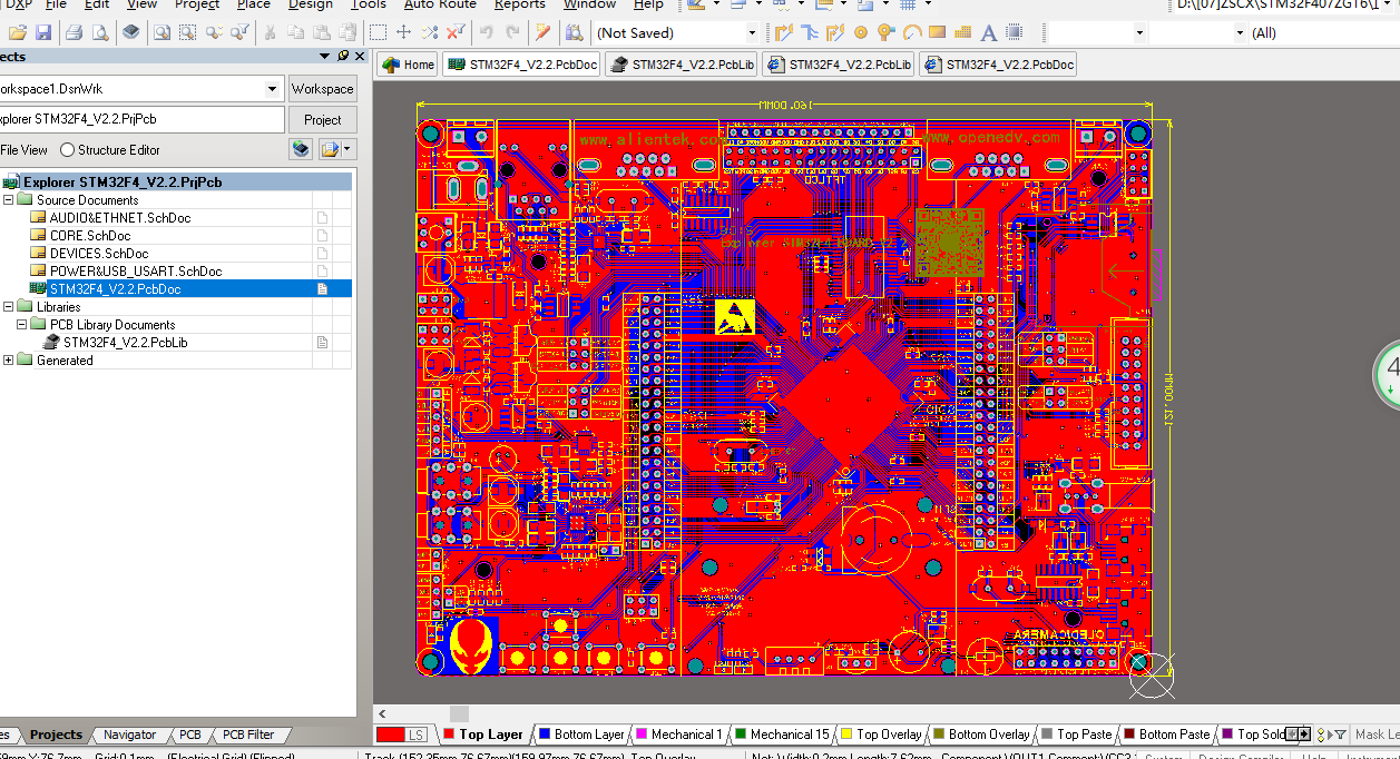 正点原子STM32F407开发板ALTIUM原理图+PCB图+3D封装库+BOM文件