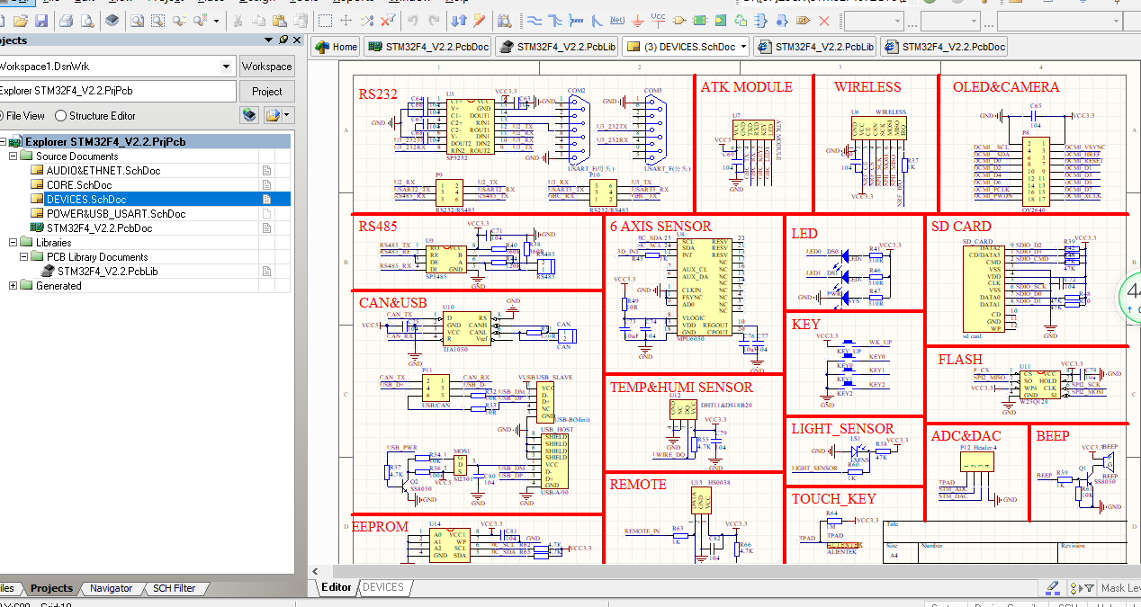 正点原子STM32F407开发板ALTIUM原理图+PCB图+3D封装库+BOM文件