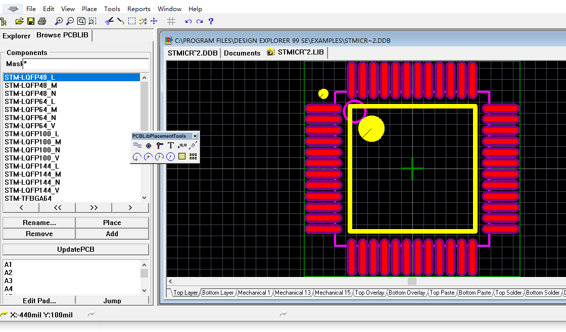 STM32 L1全系列PROTEL 99SE 原理图库(169个)+PCB封装库文件