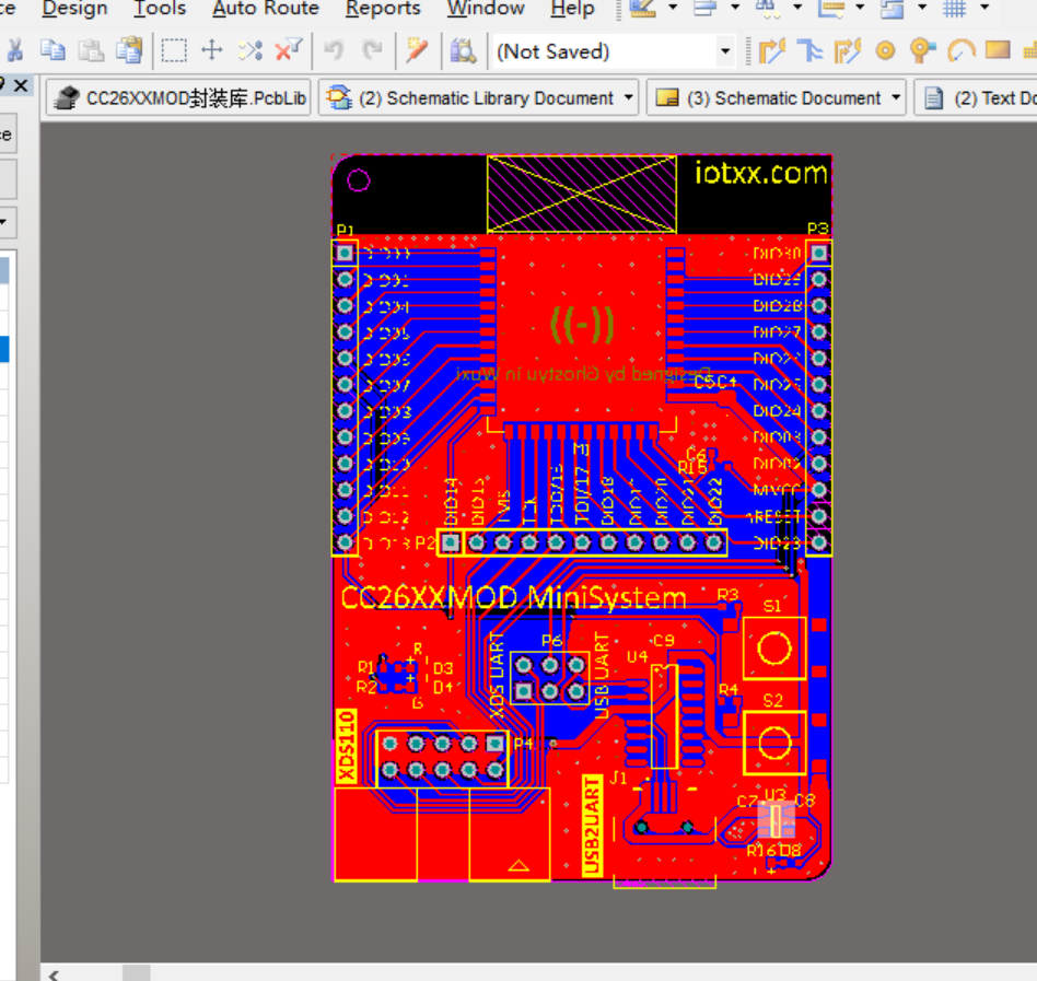 CH340C+RT9013+MINI USB接口板 AD设计硬件原理图+PCB文件 ALTIUM设计