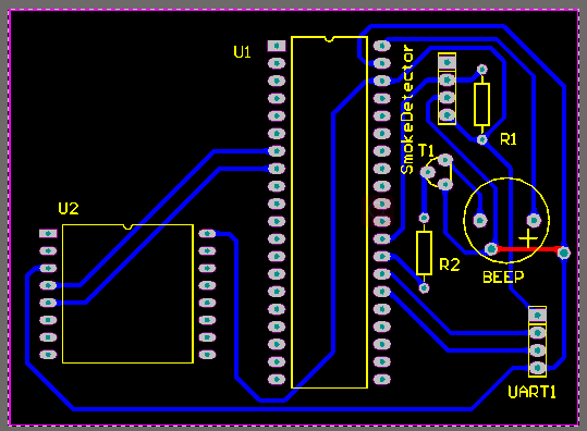 基于STM32的烟雾短信报警器设计（程序 PCB 原理图）