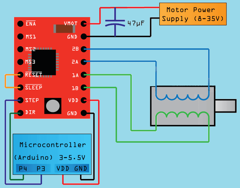 STM32F103C8T6+A4988驱动42步进电机原理图源程序