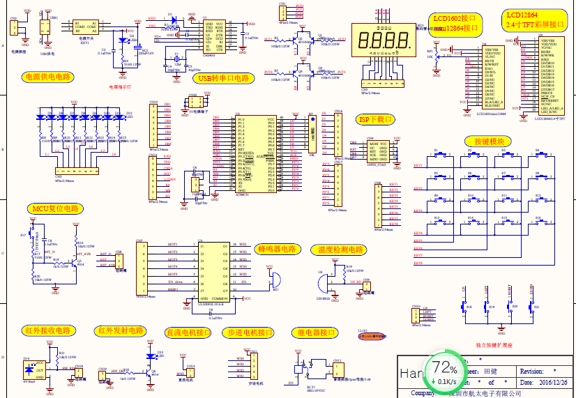 STC89C51单片机_MCU_51 开发板 原理图